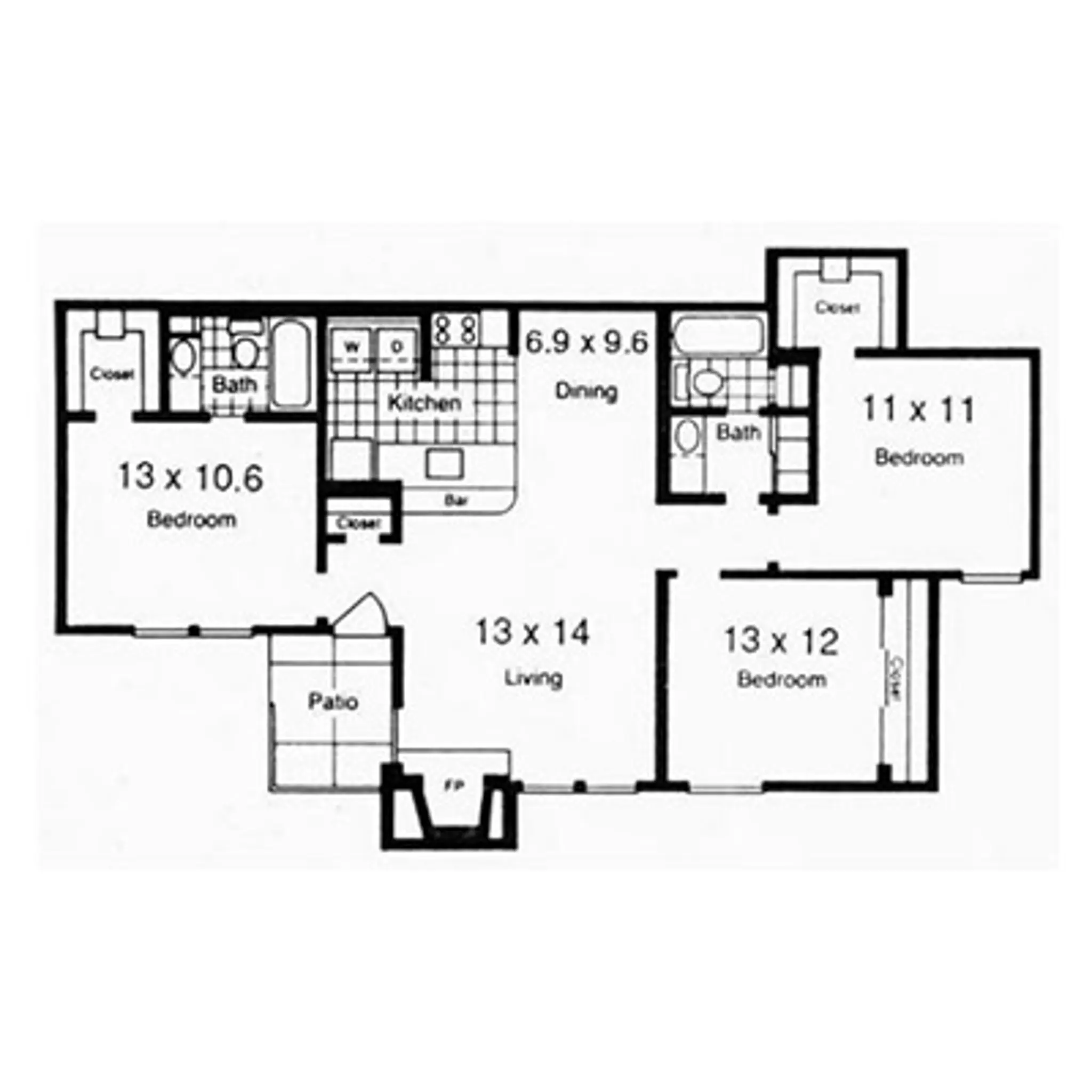 Unit 1132 3B/2B Cedar Point Apartments